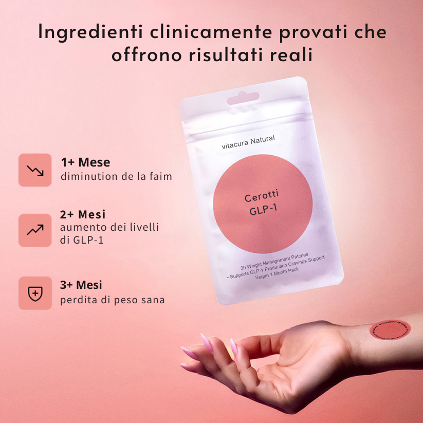 Cerotto Dimagrante GLP-1: Riduci le voglie, aumenta l’energia e mantieni la mente serena in modo naturale