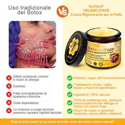 Prodotto e spedito dall’Italia 🇮🇹 VLSVLS® Crema Rigenerante alla Tossina d’Ape 🔥 ULTIMO GIORNO: -80%