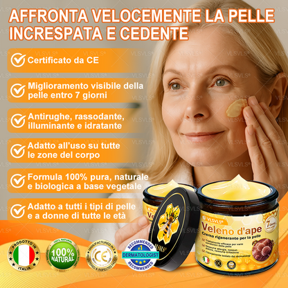 Prodotto e spedito dall’Italia 🇮🇹 VLSVLS® Crema Rigenerante alla Tossina d’Ape 🔥 ULTIMO GIORNO: -80%