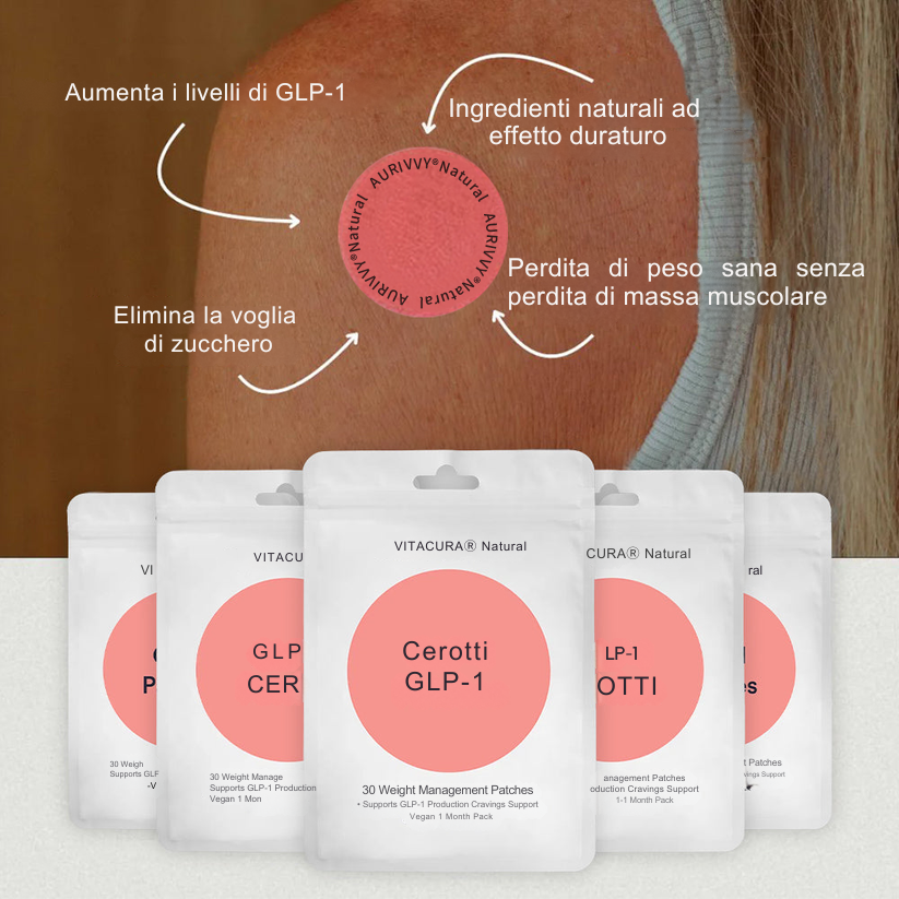 Cerotto Dimagrante GLP-1: Riduci le voglie, aumenta l’energia e mantieni la mente serena in modo naturale